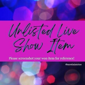 Unlisted Live Show Item